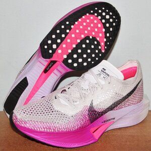 Nike ZoomX VaporFly Next% 3 Running Womens 12 Mens 10.5 White Purple